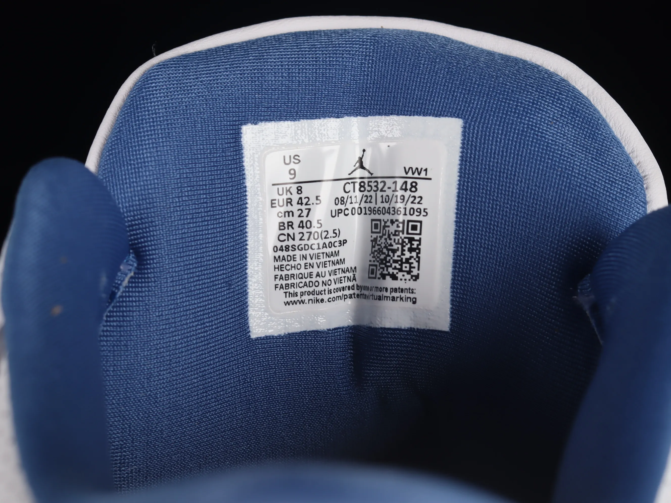 All categories Air Jordan Jordan series basketball shoes Air Jordan 3 foreign trade version Air Jordan Retro AJ3 Joe 3 White and Blue Wizards CT8532-148